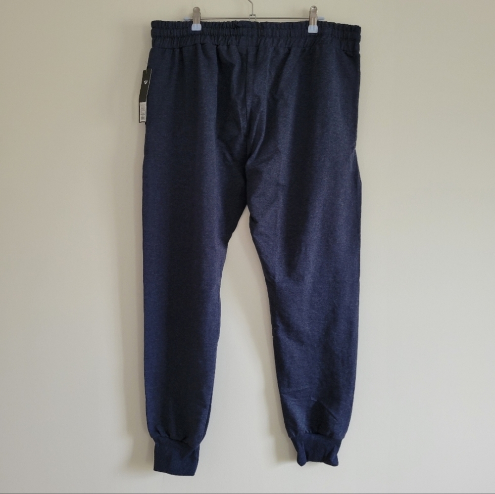 True Religion Loungewear White Logo Print Thick Fleece Sweat Jogger Pants L NWT - Picture 2 of 4